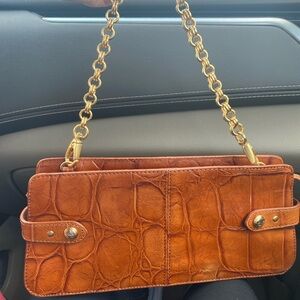 Jones New York bag with real leather and gold hardware